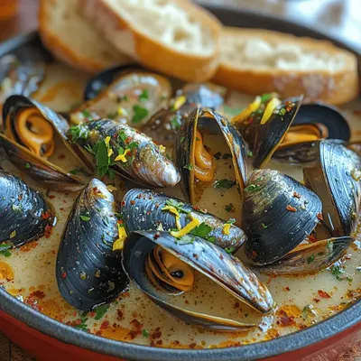 Zesty Garlic Lemon Butter Mussels Recipe: A Simple and Flavorful Delight