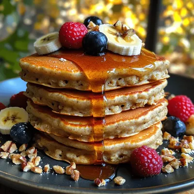 Fluffy Banana Oatmeal Pancakes: A Wholesome Breakfast Delight