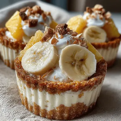 Tropical Chill Pineapple Banana Smoothie Cups