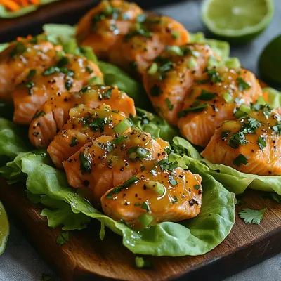 Salmon Lettuce Wraps with Watermelon Glaze: The Perfect Recipe Guide