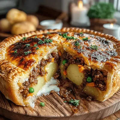 Hearty Midweek Ground Beef and Potato Pie