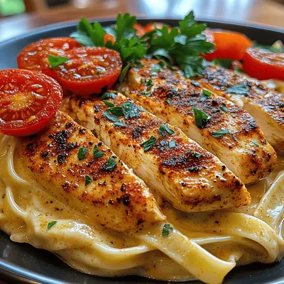 Spicy Cajun Dreams: Creamy Chicken Alfredo