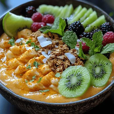 Tropical Paradise Papaya Smoothie Bowl