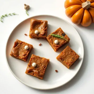Pumpkin Sugar Cake Brownies