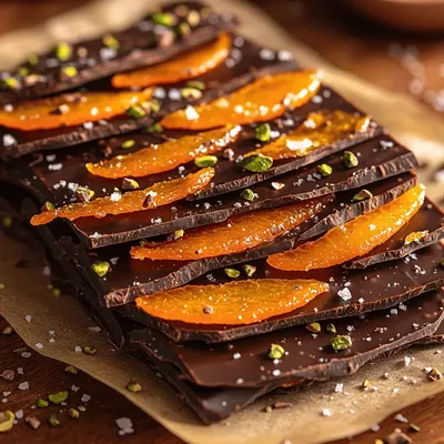 Candied Orange Peel Dark Chocolate Bark: A Gourmet Delight