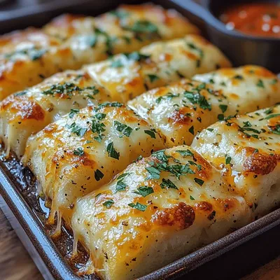 Baked Cheesy Garlic Breadsticks Recipe