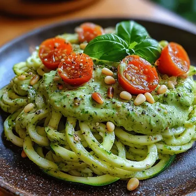 Zucchini Noodles with Creamy Avocado Sauce: A Fresh Twist on Pasta