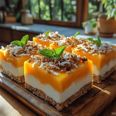 Frozen Honey Mango Yogurt Bars Recipe