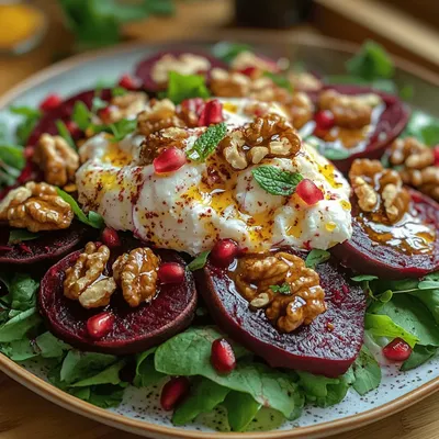 Vibrant Beet and Burrata Bliss: A Salad That Makes a Statement