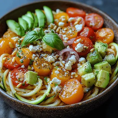 Chilled Zoodle Delight – A Refreshing Summer Salad Recipe