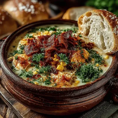 Cozy Autumn Chicken and Corn Chowder
