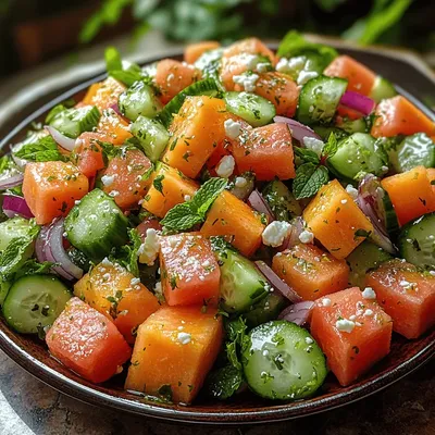 Melon Magic Salad: A Refreshing Summer Delight