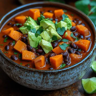 Discover the Comfort of Hearty Sweet Potato & Black Bean Chili