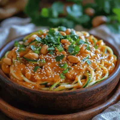 Spicy Peanut Zucchini Noodles: A Quick and Flavorful Delight