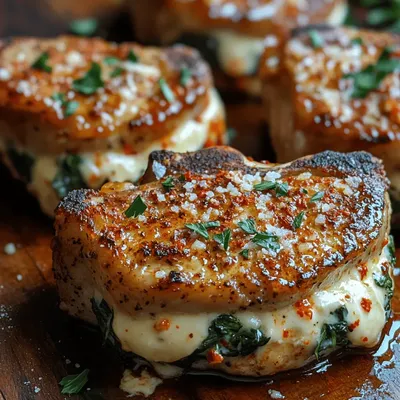 Boursin Stuffed Pork Chops Delight: A Culinary Experience
