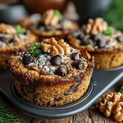 Pumpkin Banana Baked Oatmeal Cups