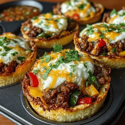 Mini Breakfast Tacos in Muffin Tin