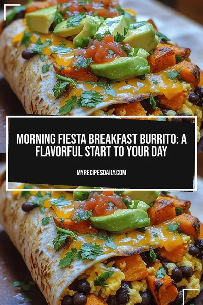 Morning Fiesta Breakfast Burrito: A Flavorful Start to Your Day