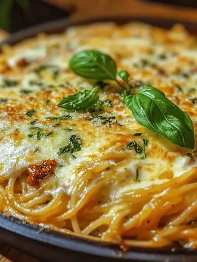 Spaghetti & Spinach with Sun-Dried Tomato Cream Sauce: A Culinary Delight