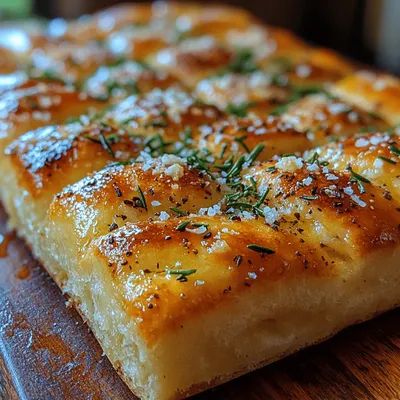 Garlic Parmesan Focaccia Bread Recipe