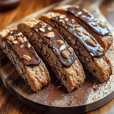 Chocolate Dipped Almond Biscotti Recipe