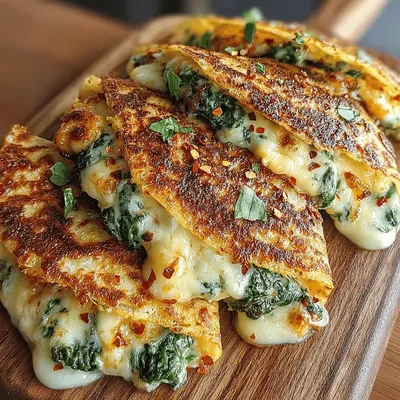 Cheesy Spinach Stuffed Tortilla Melts: An Irresistible Delight