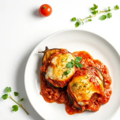 Savory Skillet Eggplant Parmesan