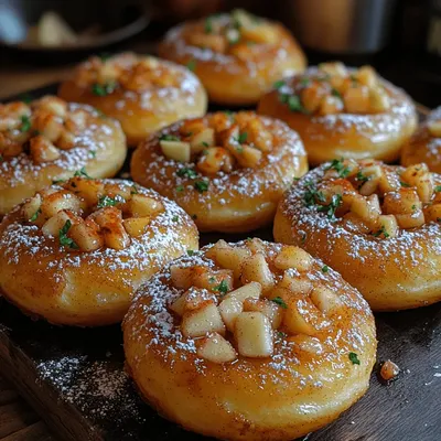 Cinnamon Apple Bliss Fritter Donuts Recipe