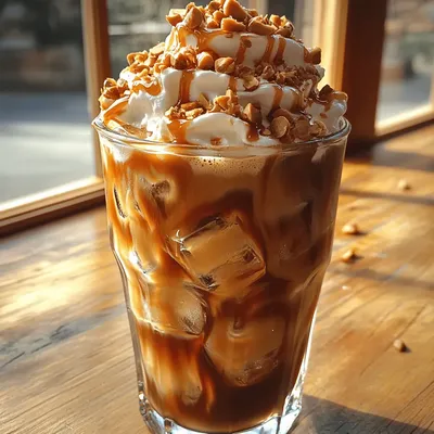 Caramel Hazelnut Iced Coffee Delight: A Refreshing Indulgence