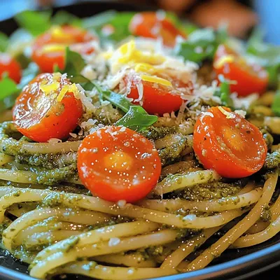 Zesty Lemon Basil Pesto Pasta Recipe