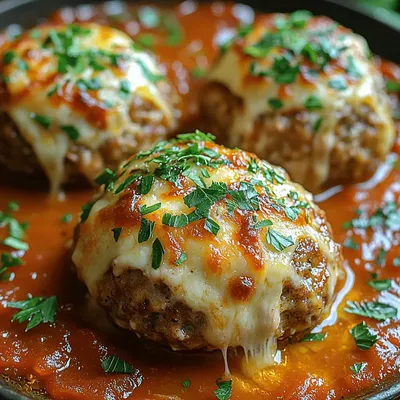 Cheesy Stuffed Chicken Parmesan Meatballs: A Comfort Food Delight