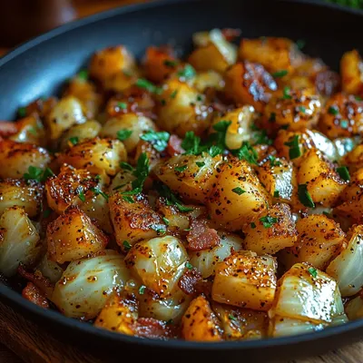 Sizzling Cabbage Delight with Bacon & Garlic: A Flavorful Journey