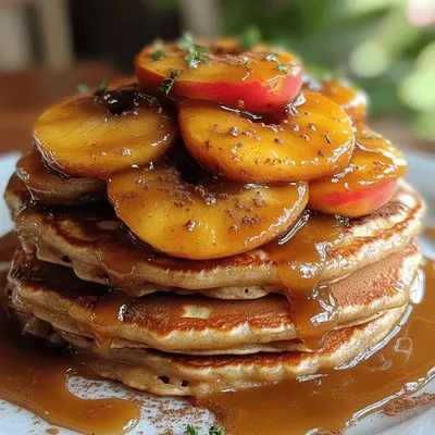 Caramel Peach Upside-Down Pancakes: A Delicious Summer Breakfast