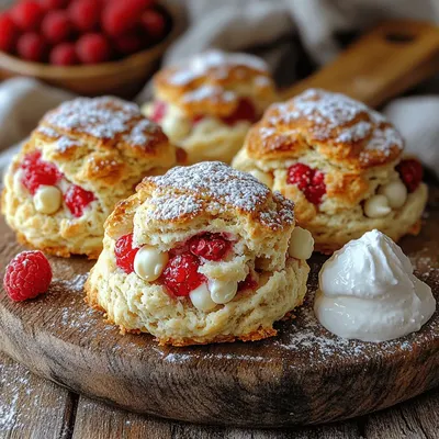 Heavenly Raspberry White Chocolate Scones: A Delightful Baking Journey
