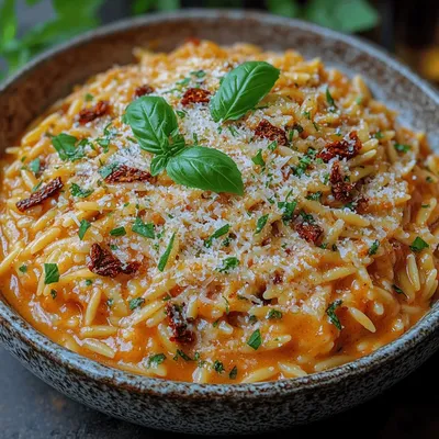 Creamy Sun-Dried Tomato Orzo: A Comforting Delight