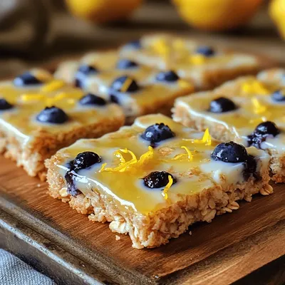 Lemon Blueberry Bliss Bars Recipe
