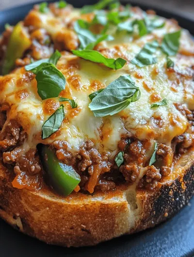 Savory Italian Garlic Bread Sloppy Joes: A Delicious Twist on a Classic Favorite