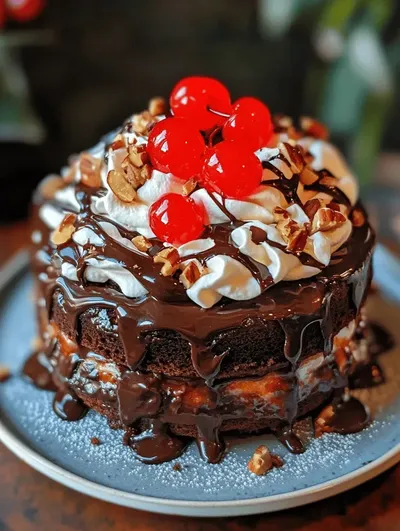 Decadent Old-Fashioned Hot Fudge Sundae Cake