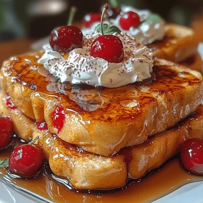 Cherry Cheesecake Stuffed French Toast Recipe