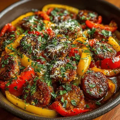 One-Pan Italian Sausage and Peppers Skillet