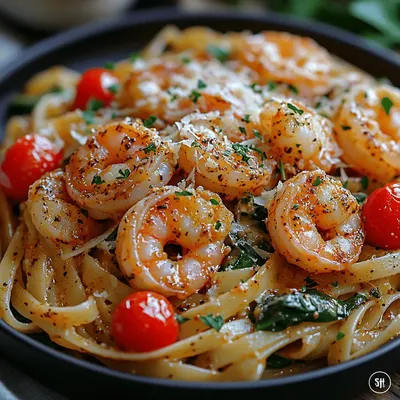 Spicy Cajun Shrimp Pasta Delight: A Flavorful Feast