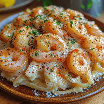 Garlic Butter Shrimp Linguine Delight Recipe