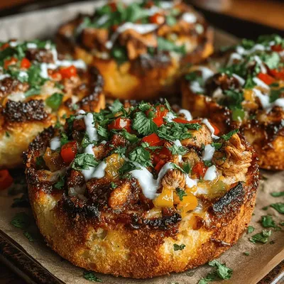 Mini Chicken Fajita Pizza Bites Recipe
