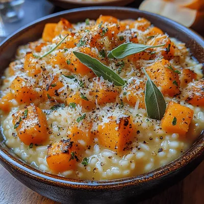 Creamy Roasted Butternut Squash & Sage Risotto: A Warm Embrace of Autumn Flavors