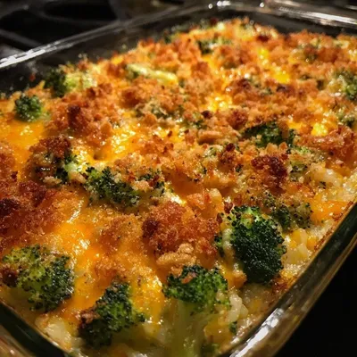Cheesy Broccoli Rice Casserole