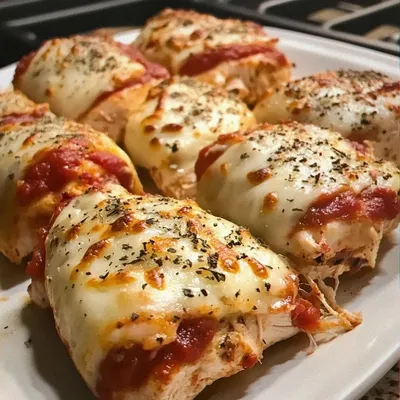 Cheesy Pizza Stuffed Chicken Rollups Recipe