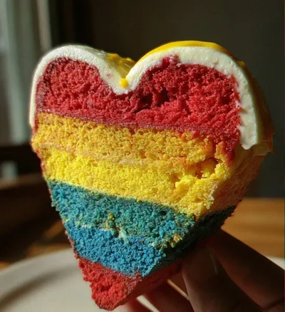 Colorful Heart Cake: 7 Steps to Create Joyful Delight