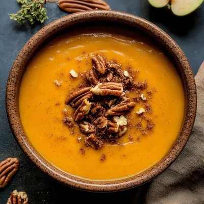 Creamy Apple Cheddar Sweet Potato Soup for Cozy Nights