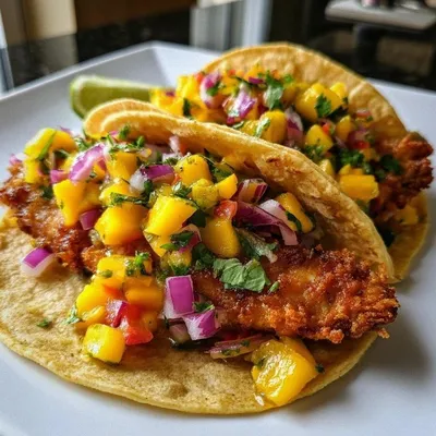 Crispy Fish Tacos with Mango Salsa in 30 Minutes Flat