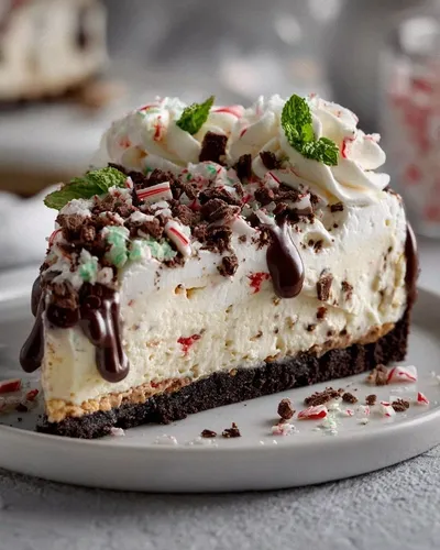 Delightful No-bake Peppermint Cheesecake For Holiday Celebrations